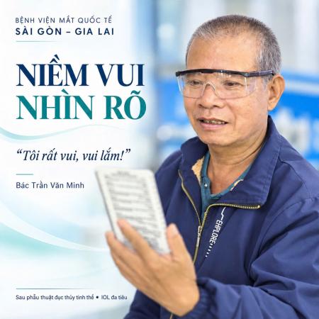 “Tôi Vui Lắm, Vui Lắm!” – Niềm Vui Sáng Mắt Sau Phẫu Thuật Đục Thủy Tinh Thể